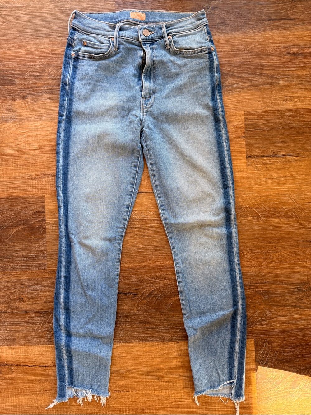 MOTHER Stunner Zip Ankle Step Fray - Limited Edition Size 27